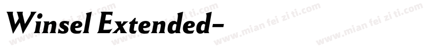 Winsel Extended字体转换